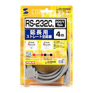 【アウトレット･訳あり・セール】二重シールドのRS-232C延長ケーブル（4m） サンワサプライ