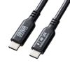 USB-C Type-Cケーブル（1m・PD100W・10Gbps・4K/60Hz映像出力・高速データ転送・ブラック）