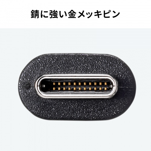 USB-C Type-Cケーブル（1m・PD100W・10Gbps・4K/60Hz映像出力・高速データ転送・ブラック）