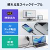 USB-C Type-Cケーブル（1m・PD100W・10Gbps・4K/60Hz映像出力・高速データ転送・ブラック）