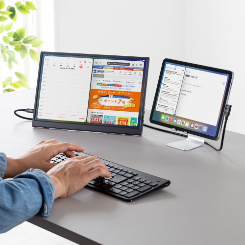 USB-C Type-Cケーブル(片側L字コネクタ・2m・PD100W・10Gbps・4K/60Hz映像出力・高速データ転送・ブラック)