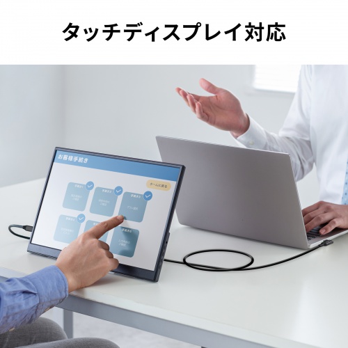 USB-C Type-Cケーブル(片側L字コネクタ・2m・PD100W・10Gbps・4K/60Hz映像出力・高速データ転送・ブラック)