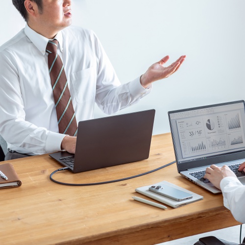 USB Type-Cケーブル データ転送｜映像出力対応・3m・メッシュ