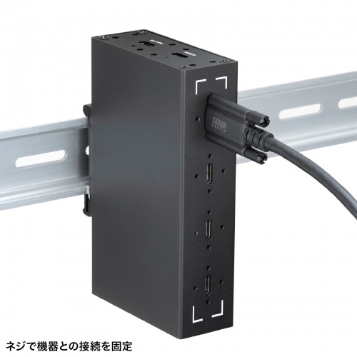 USB Type-Cケーブル（PD240W対応・DisplayPort Altモード対応・4K60Hz・抜け止め防止・デュアルスクリューロック・産業用・3重シールド構造・1m）