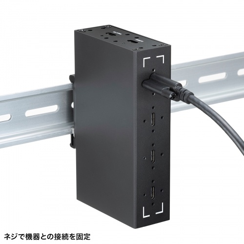 USB Type-Cケーブル（USB PD240W対応・DisplayPort Altモード対応・4K60Hz・抜け止め防止・シングルスクリューロック・産業用・3重シールド構造・1m）