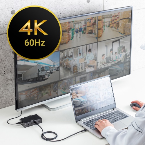 USB Type-Cケーブル（USB PD240W対応・DisplayPort Altモード対応・4K60Hz・抜け止め防止・シングルスクリューロック・産業用・3重シールド構造・2m）