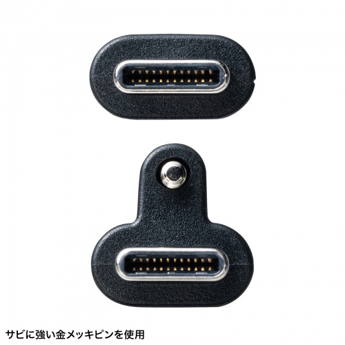 USB Type-Cケーブル（USB PD240W対応・DisplayPort Altモード対応・4K60Hz・抜け止め防止・シングルスクリューロック・産業用・3重シールド構造・2m）