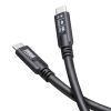 USB Type-Cケーブル（USB-Cケーブル・3m・PD100W・4K/60Hz映像出力・USB5Gbps・C-C・DP Alt Mode・電子黒板・ブラック）