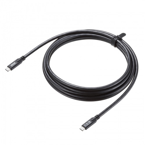 USB Type-Cケーブル（USB-Cケーブル・3m・PD100W・4K/60Hz映像出力・USB5Gbps・C-C・DP Alt Mode・電子黒板・ブラック）