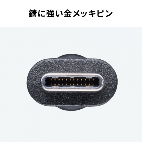 USB Type-Cケーブル（USB-Cケーブル・3m・PD100W・4K/60Hz映像出力・USB5Gbps・C-C・DP Alt Mode・電子黒板・ブラック）