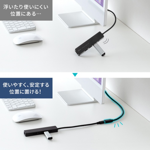 Type-C延長ケーブル（L字コネクタ・PD100W・Altモード対応・最大4K60hz対応・USB5Gbps（USB3.2 Gen1）・3重シールド構造・金メッキピン・約0.5m）