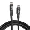 USB Type-Cケーブル（DP Altモード対応・USB PD75W対応・4K/60HZ・映像出力・5m・3重シールド構造・アルミカバーコネクタ・充電・データ転送・5Gbps・ブラック）