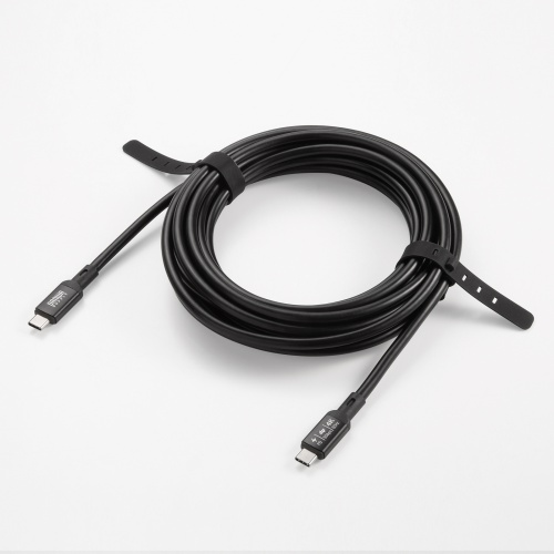 USB Type-Cケーブル（DP Altモード対応・USB PD75W対応・4K/60HZ・映像出力・5m・3重シールド構造・アルミカバーコネクタ・充電・データ転送・5Gbps・ブラック）