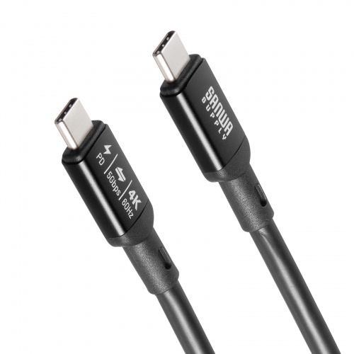 USB Type-Cケーブル（DP Altモード対応・USB PD75W対応・4K/60HZ・映像出力・7m・3重シールド構造・アルミカバーコネクタ・充電 データ転送・5Gbps・ブラック）