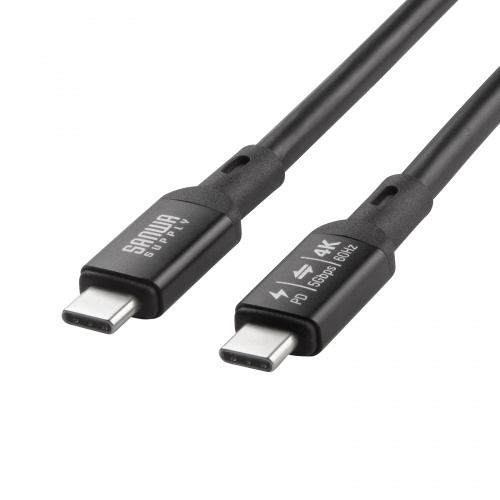 USB Type-Cケーブル（DP Altモード対応・USB PD75W対応・4K/60HZ・映像出力・7m・3重シールド構造・アルミカバーコネクタ・充電 データ転送・5Gbps・ブラック）