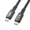 USB Type-Cケーブル（DP Altモード対応・USB PD75W対応・4K/60HZ・映像出力・7m・3重シールド構造・アルミカバーコネクタ・充電 データ転送・5Gbps・ブラック）