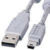 ミニUSBケーブル（1.0m） USB2.0対応 KU-AMB510 サンワサプライ