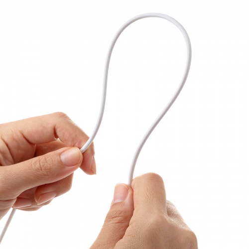 Type-C-Aケーブル（USB2.0規格・5V3A・USB-IF認証品・最大480Mbps・PVC素材・二重シールド構造・金メッキピン・約0.5m・ホワイト）