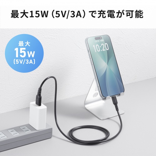 USB 2.0 Type-Cケーブル（C-A・ストレート・1m）