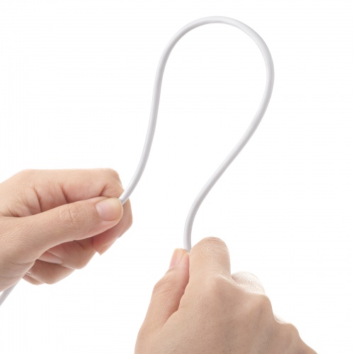 Type-C-Aケーブル（USB2.0規格・5V3A・USB-IF認証品・最大480Mbps・PVC素材・二重シールド構造・金メッキピン・約3m・ホワイト）