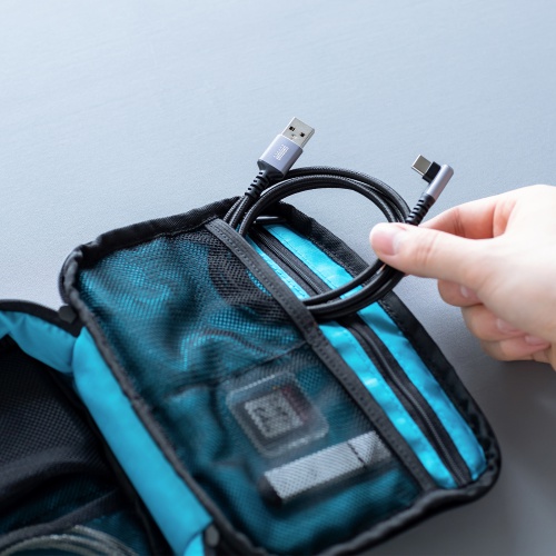 USB 2.0 Type-Cケーブル（C-A・L型・1m）