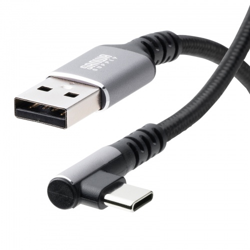 USB 2.0 Type-Cケーブル（C-A・L型・1m）