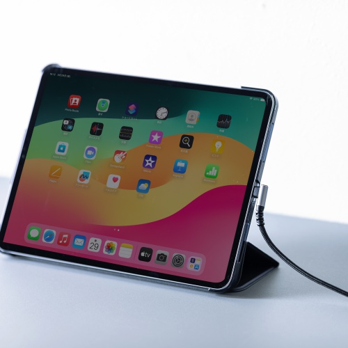 USB 2.0 Type-Cケーブル（C-A・L型・2m）