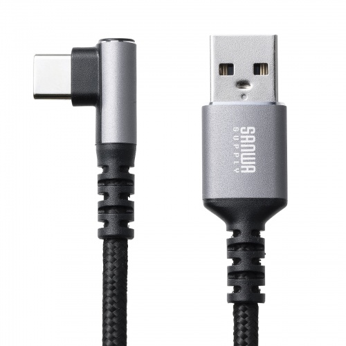 USB 2.0 Type-Cケーブル（C-A・L型・2m）