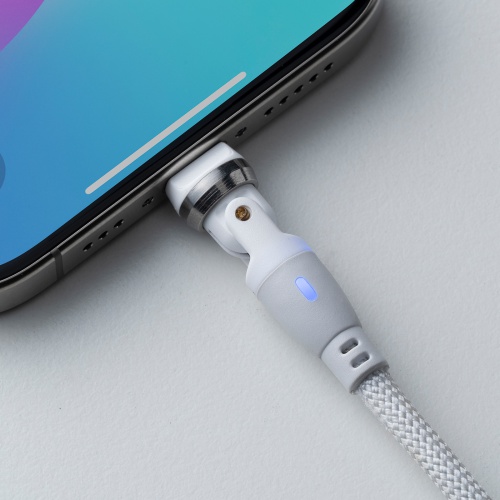 USB Type-Cケーブル（PD100W対応・両端回転コネクタ・360°+180°回転・USB2.0規格・480Mbps・約1m・ホワイト）