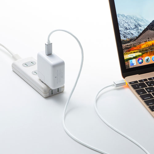 USB2.0 TypeC充電ケーブル（MacBook用・LED付き・1.5m)
