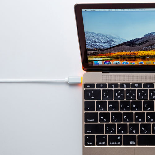 USB2.0 TypeC充電ケーブル（MacBook用・LED付き・1.5m)