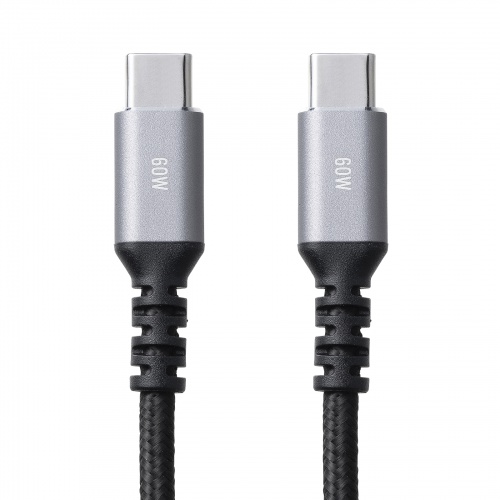 USB 2.0 Type-Cケーブル（C-C・ストレート・60W・0.5m）KU-CCP6005TK