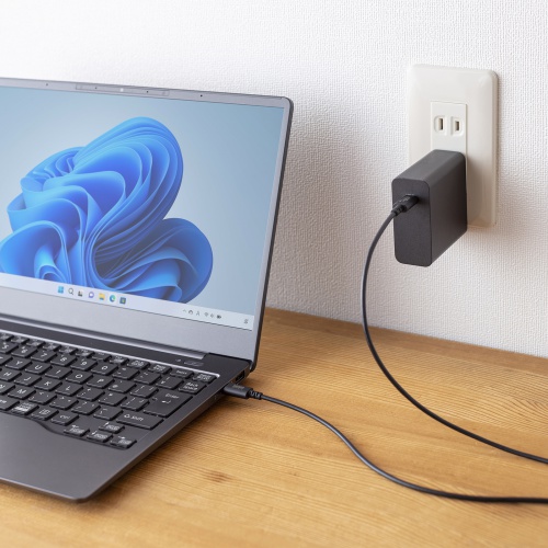 Type-Cケーブル（USB2.0・480Mbps・最大PD60W・USB-IF認証品・約1m・ブラック）