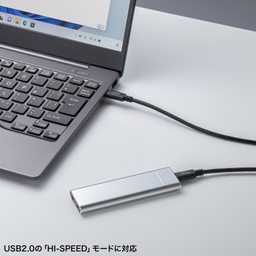 Type-Cケーブル（USB2.0・480Mbps・最大PD60W・USB-IF認証品・約3m・ブラック）