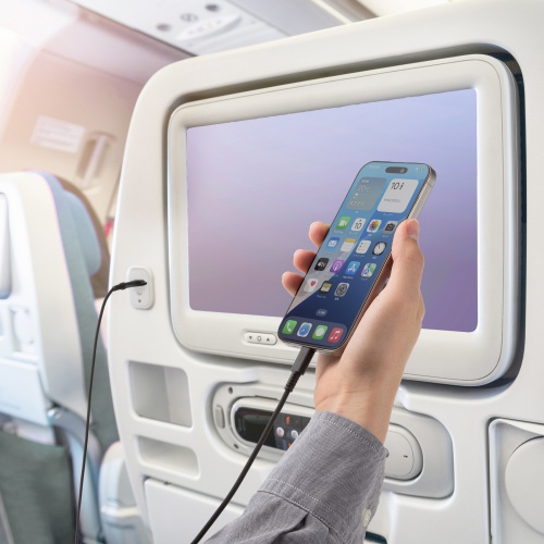 USB Type-Cケーブル（USB A変換・2in1・PD60W・シリコンケーブル・USB2.0対応・480Mbps・1m・ブラック）