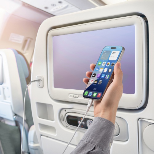 USB Type-Cケーブル（USB A変換・2in1・PD60W・シリコンケーブル・USB2.0対応・480Mbps・1m・ホワイト）