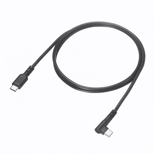USB 2.0 Type-Cケーブル（C-C・片側L型コネクタ・60W・1m）