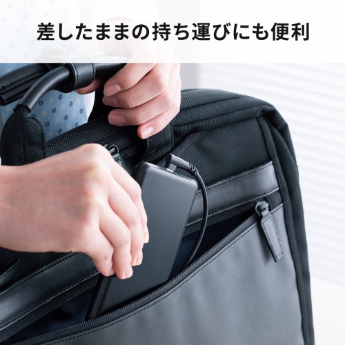 USB 2.0 Type-Cケーブル（C-C・片側L型コネクタ・60W・1m）