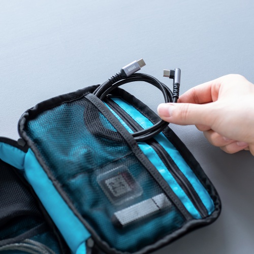 USB 2.0 Type-Cケーブル（C-C・片側L型コネクタ・60W・1m）