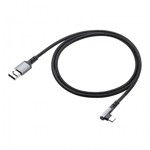 USB 2.0 Type-Cケーブル（C-C・片側L型コネクタ・60W・1m）