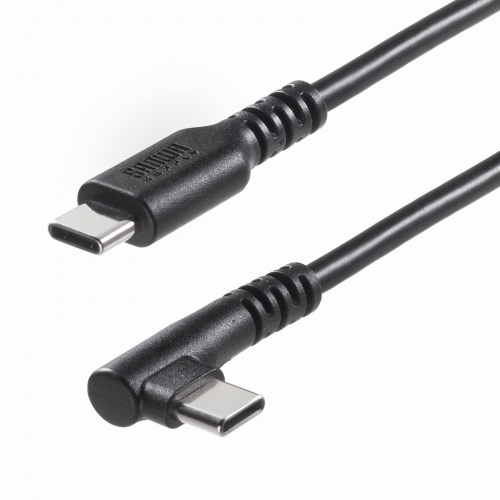 USB 2.0 Type-Cケーブル（C-C・片側L型コネクタ・60W・2m）