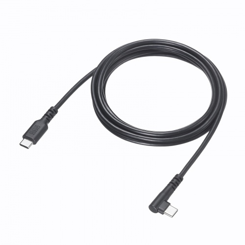 USB 2.0 Type-Cケーブル（C-C・片側L型コネクタ・60W・2m）