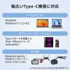 USB 2.0 Type-Cケーブル（C-C・片側L型コネクタ・60W・2m）