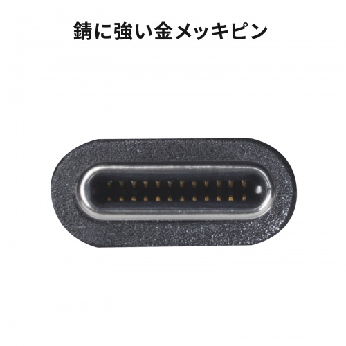 USB 2.0 Type-Cケーブル（C-C・片側L型コネクタ・60W・2m）