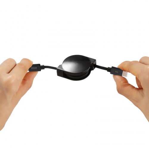 【アウトレット】タイプCケーブル（巻き取り式・PD60W・CtoC・充電・データ転送・パソコン・スマホ・Nintendo Switch・iPad Pro M4・iPad Air M2）