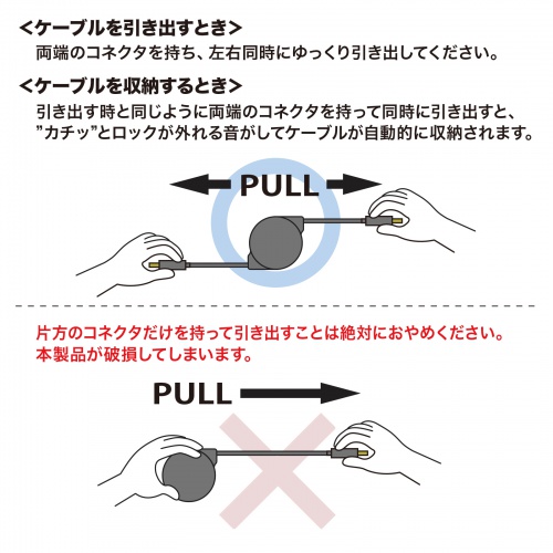 【アウトレット】タイプCケーブル（巻き取り式・PD60W・CtoC・充電・データ転送・パソコン・スマホ・Nintendo Switch・iPad Pro M4・iPad Air M2）