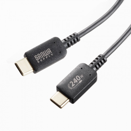 USB-Cケーブル 2m｜PD対応・急速充電・高出力・ブラック