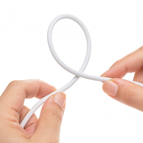 Type-Cケーブル（シリコンケーブル・PD240W・USB2.0・最大480Mbps・約0.5m・ホワイト）