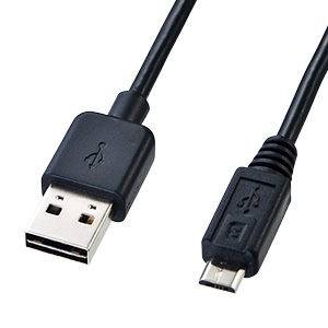かん　USB充電ケーブル Micro USB サンワサプライ】両面挿せるマイクロUSBケーブル（MicroB・2m