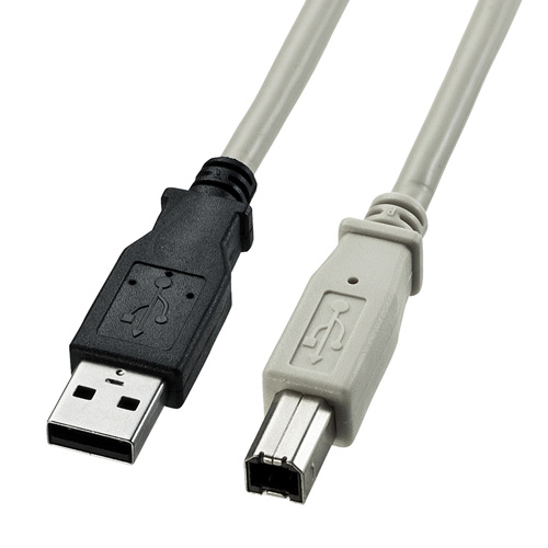 USB2.0ケーブル（ライトグレー・3m） KU20-3K サンワサプライ